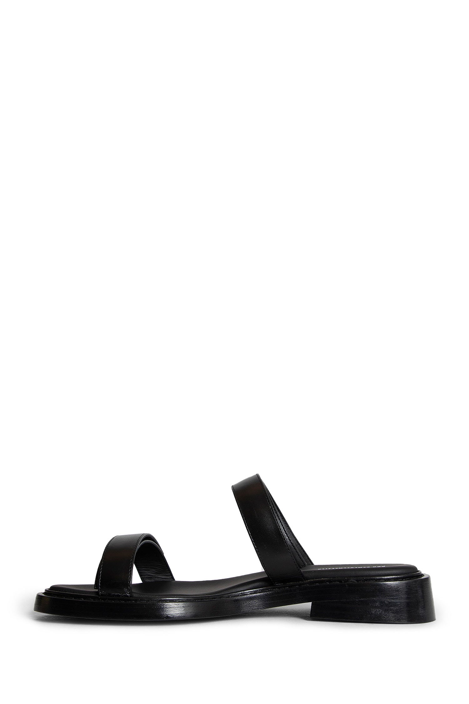 Antonioli ANN DEMEULEMEESTER MAN BLACK SANDALS & SLIDES