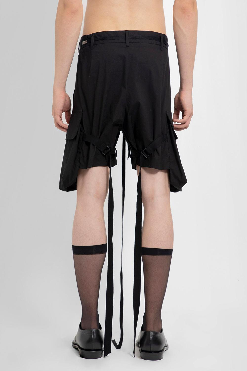 Antonioli ANN DEMEULEMEESTER MAN BLACK SHORTS & SKIRTS