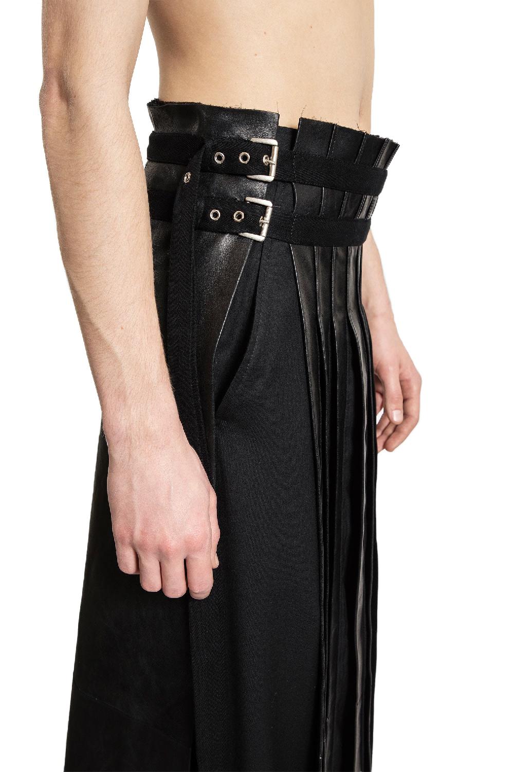 Antonioli ANN DEMEULEMEESTER MAN BLACK SHORTS & SKIRTS