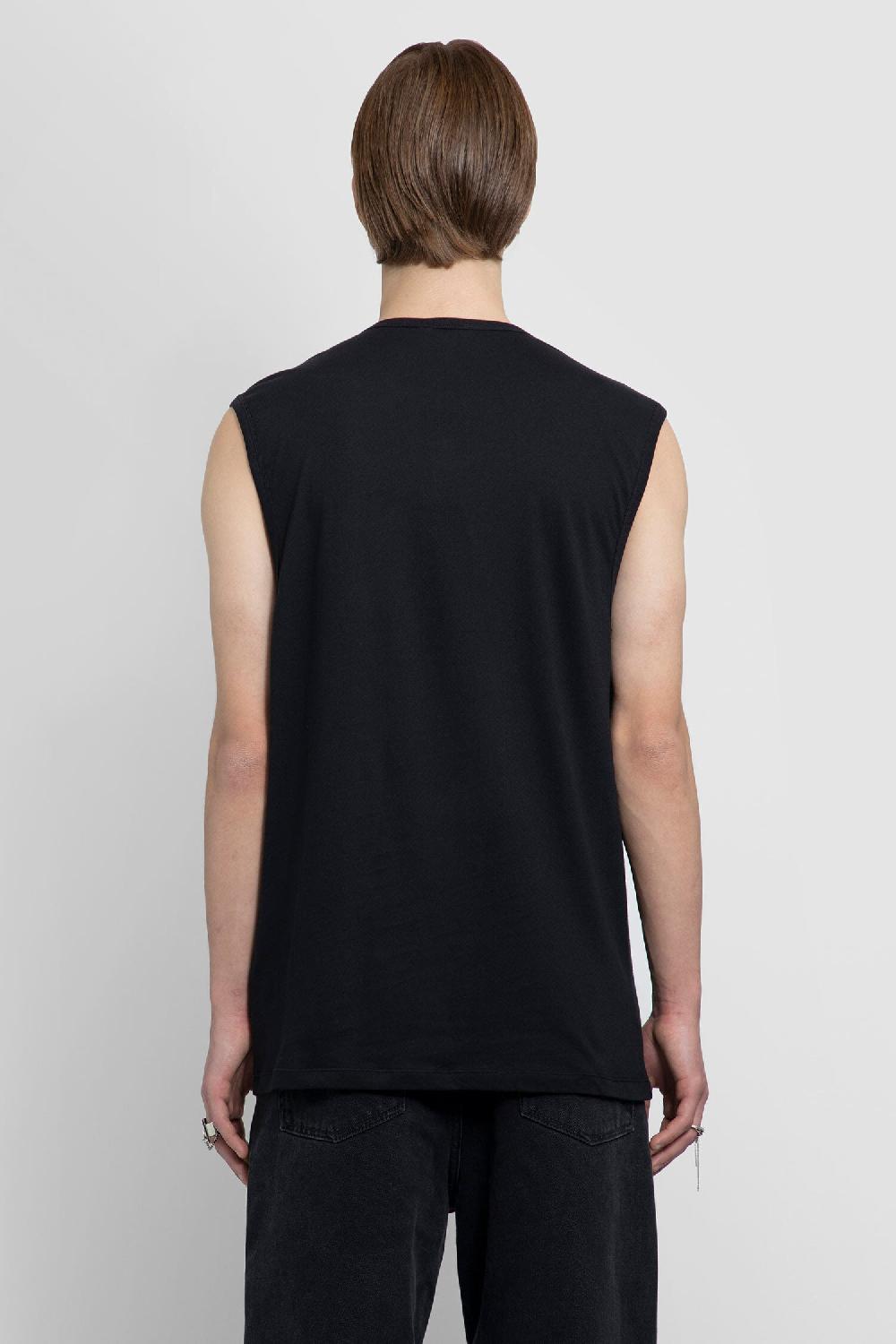 Antonioli ANN DEMEULEMEESTER MAN BLACK T-SHIRTS & TANK TOPS