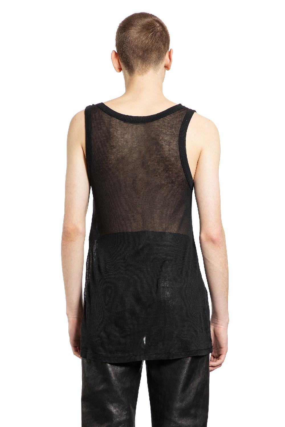Antonioli ANN DEMEULEMEESTER MAN BLACK T-SHIRTS & TANK TOPS