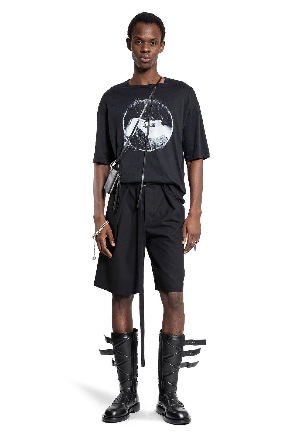 Antonioli ANN DEMEULEMEESTER MAN BLACK T-SHIRTS & TANK TOPS