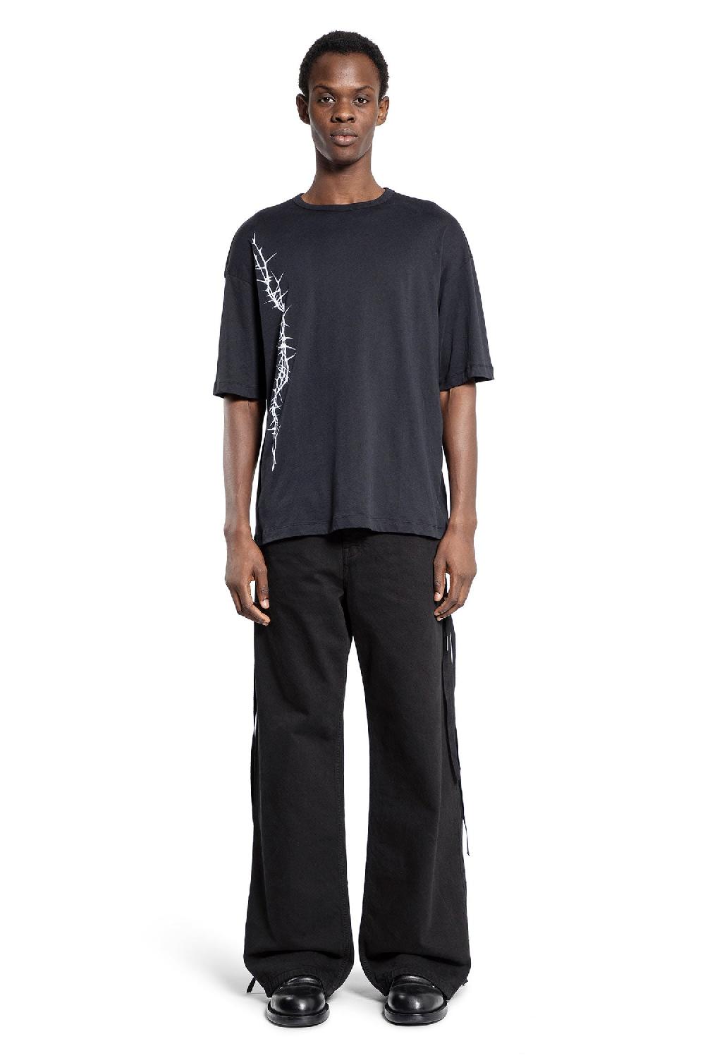 Antonioli ANN DEMEULEMEESTER MAN BLACK T-SHIRTS & TANK TOPS