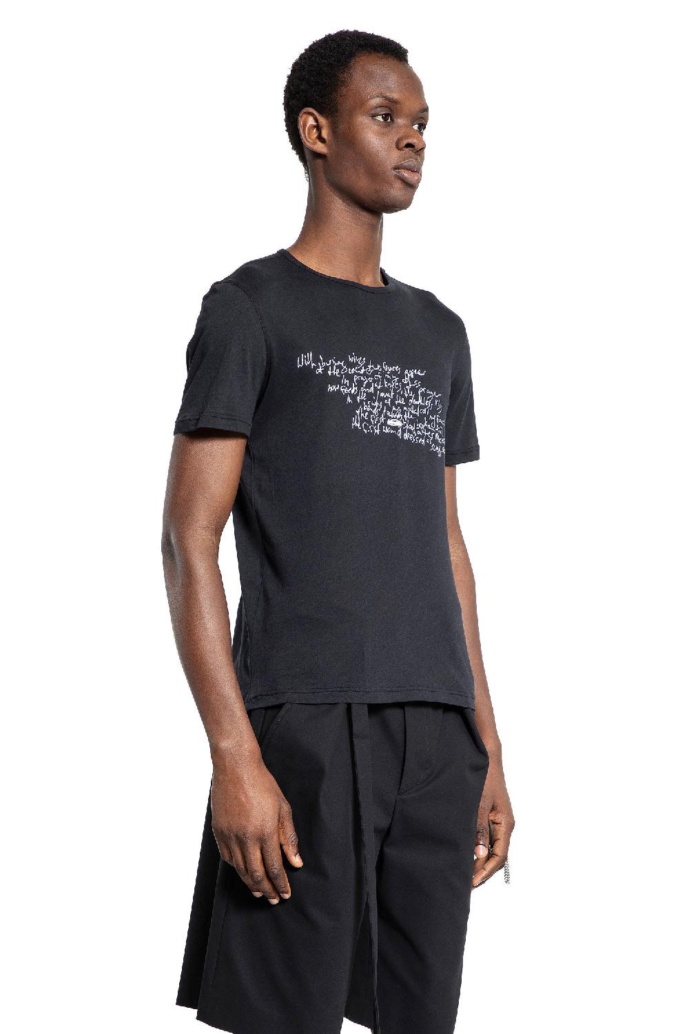 Antonioli ANN DEMEULEMEESTER MAN BLACK T-SHIRTS & TANK TOPS
