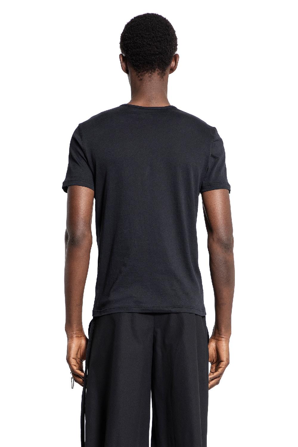 Antonioli ANN DEMEULEMEESTER MAN BLACK T-SHIRTS & TANK TOPS