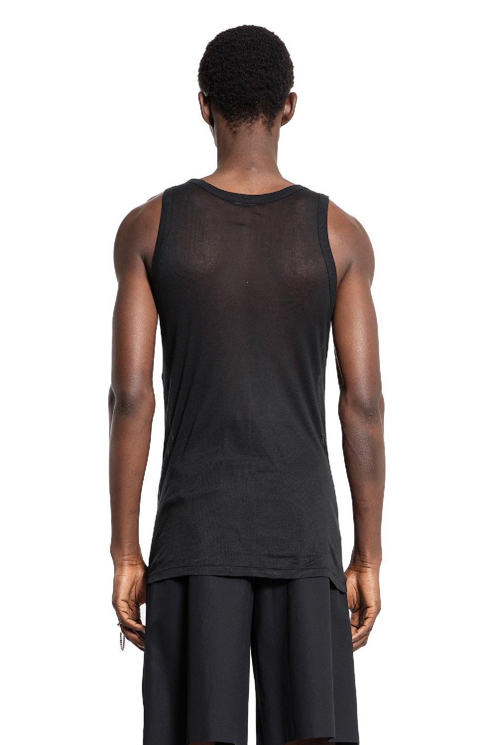 Antonioli ANN DEMEULEMEESTER MAN BLACK T-SHIRTS & TANK TOPS