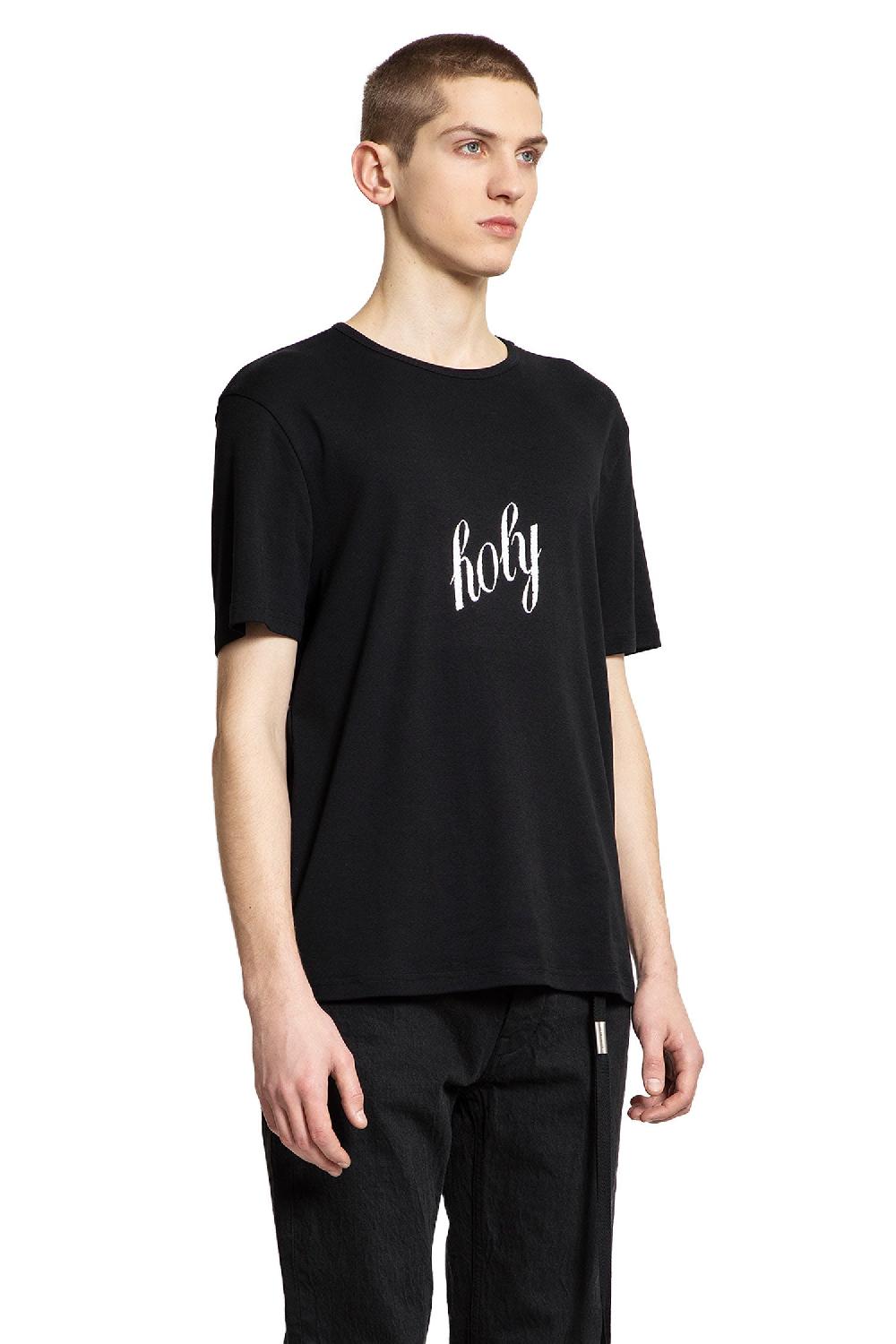 Antonioli ANN DEMEULEMEESTER MAN BLACK T-SHIRTS & TANK TOPS
