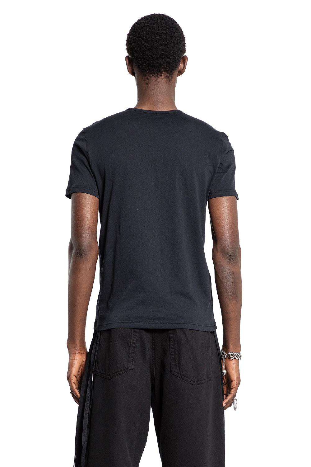 Antonioli ANN DEMEULEMEESTER MAN BLACK T-SHIRTS & TANK TOPS