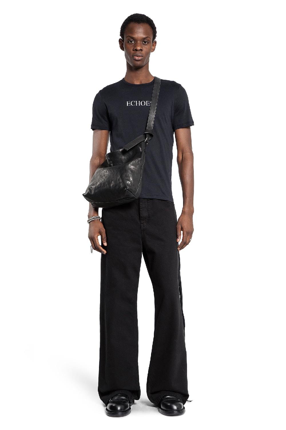 Antonioli ANN DEMEULEMEESTER MAN BLACK T-SHIRTS & TANK TOPS