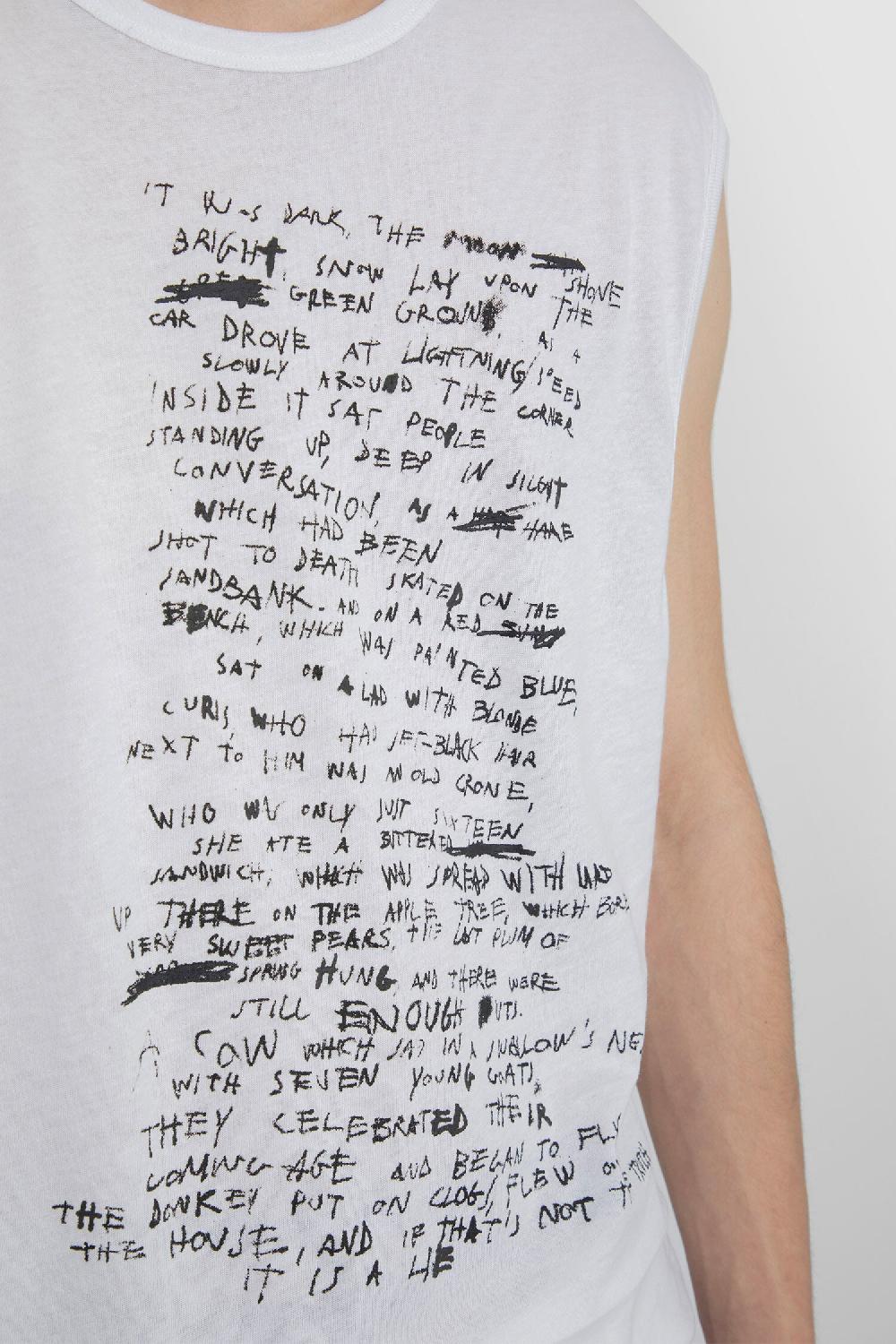 Antonioli ANN DEMEULEMEESTER MAN WHITE T-SHIRTS & TANK TOPS