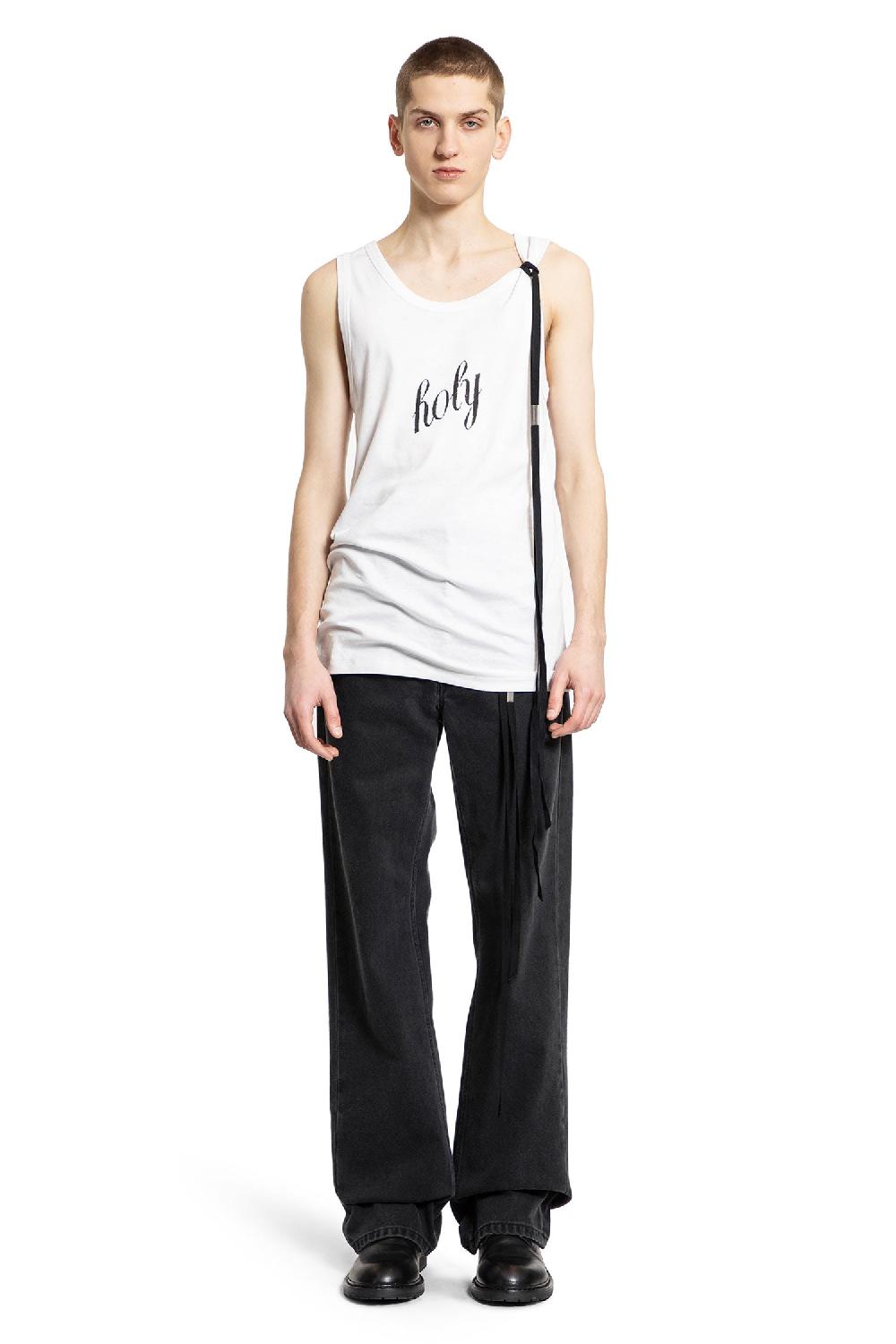 Antonioli ANN DEMEULEMEESTER MAN WHITE T-SHIRTS & TANK TOPS