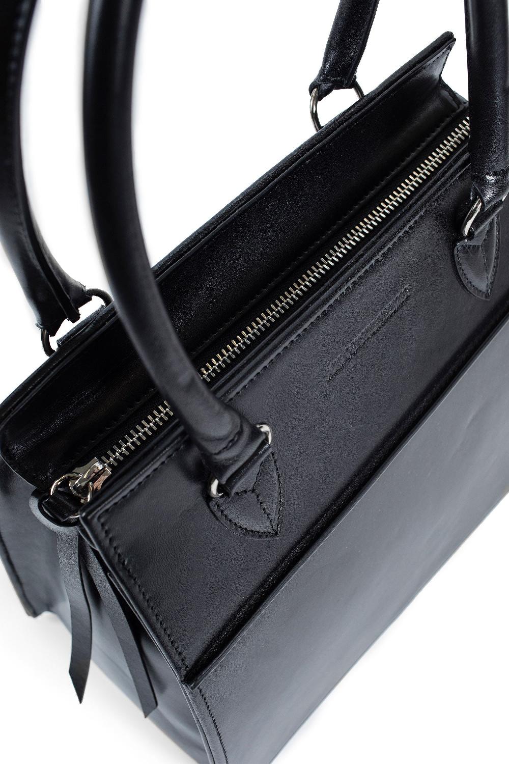 Antonioli ANN DEMEULEMEESTER UNISEX BLACK TOP HANDLE BAGS