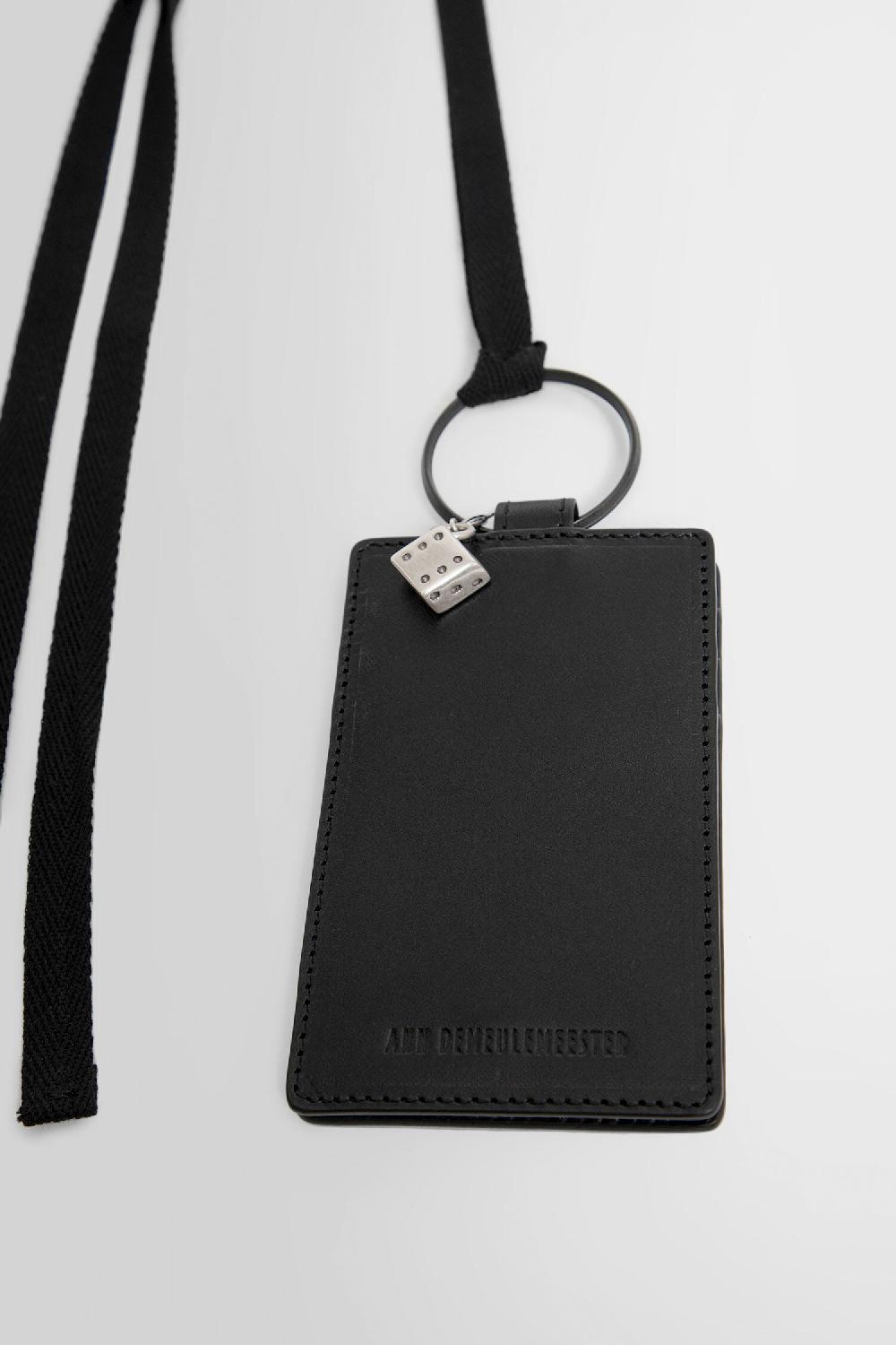Antonioli ANN DEMEULEMEESTER UNISEX BLACK WALLETS & CARDHOLDERS