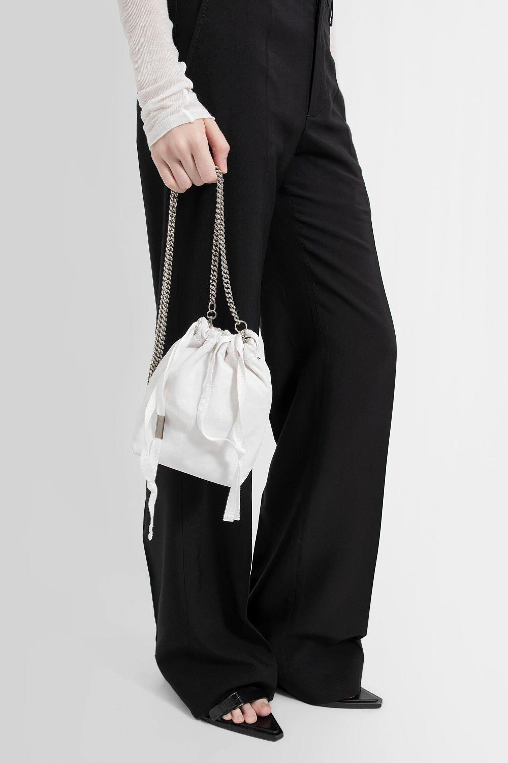Antonioli ANN DEMEULEMEESTER UNISEX WHITE CROSSBODY BAGS