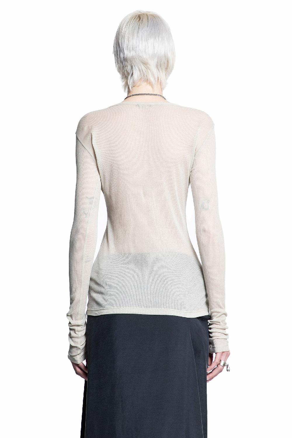 Antonioli ANN DEMEULEMEESTER WOMAN BEIGE T-SHIRTS & TANK TOPS