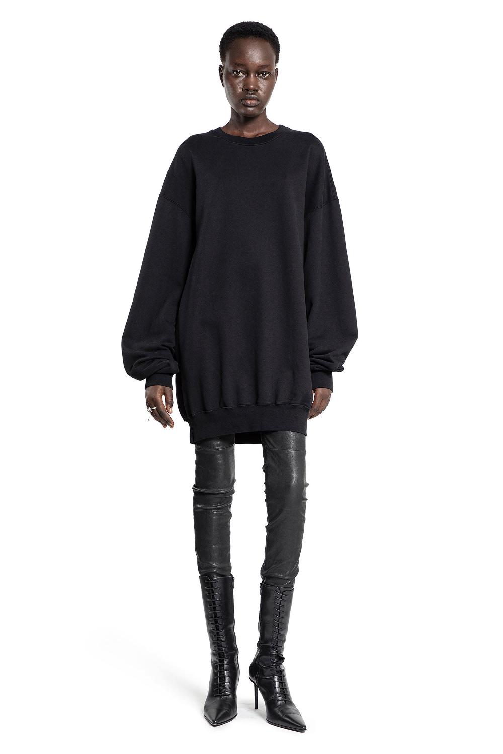 Antonioli ANN DEMEULEMEESTER WOMAN BLACK SWEATSHIRTS
