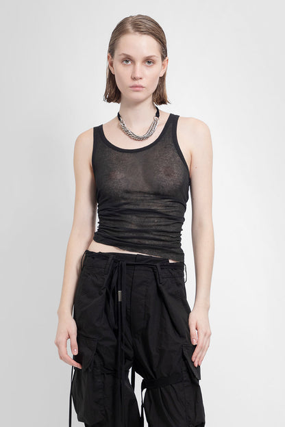Antonioli ANN DEMEULEMEESTER WOMAN BLACK T-SHIRTS & TANK TOPS