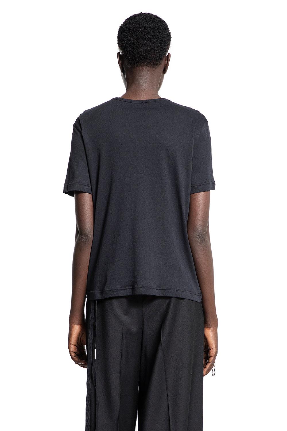 Antonioli ANN DEMEULEMEESTER WOMAN BLACK T-SHIRTS & TANK TOPS