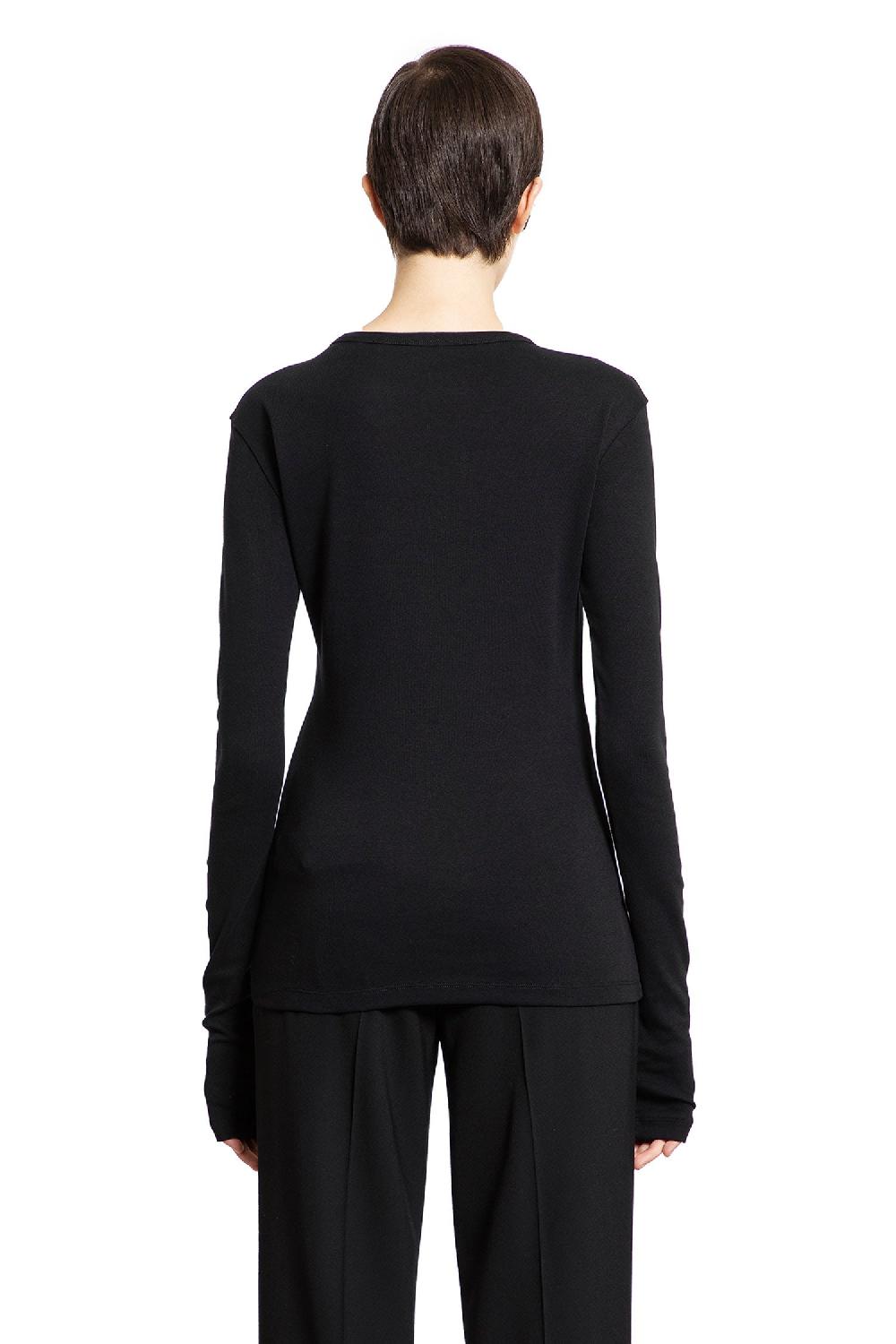 Antonioli ANN DEMEULEMEESTER WOMAN BLACK T-SHIRTS & TANK TOPS