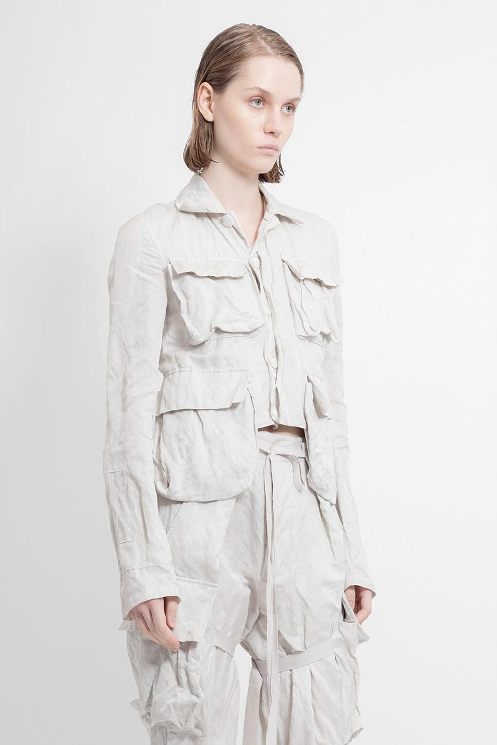 Antonioli ANN DEMEULEMEESTER WOMAN OFF-WHITE JACKETS