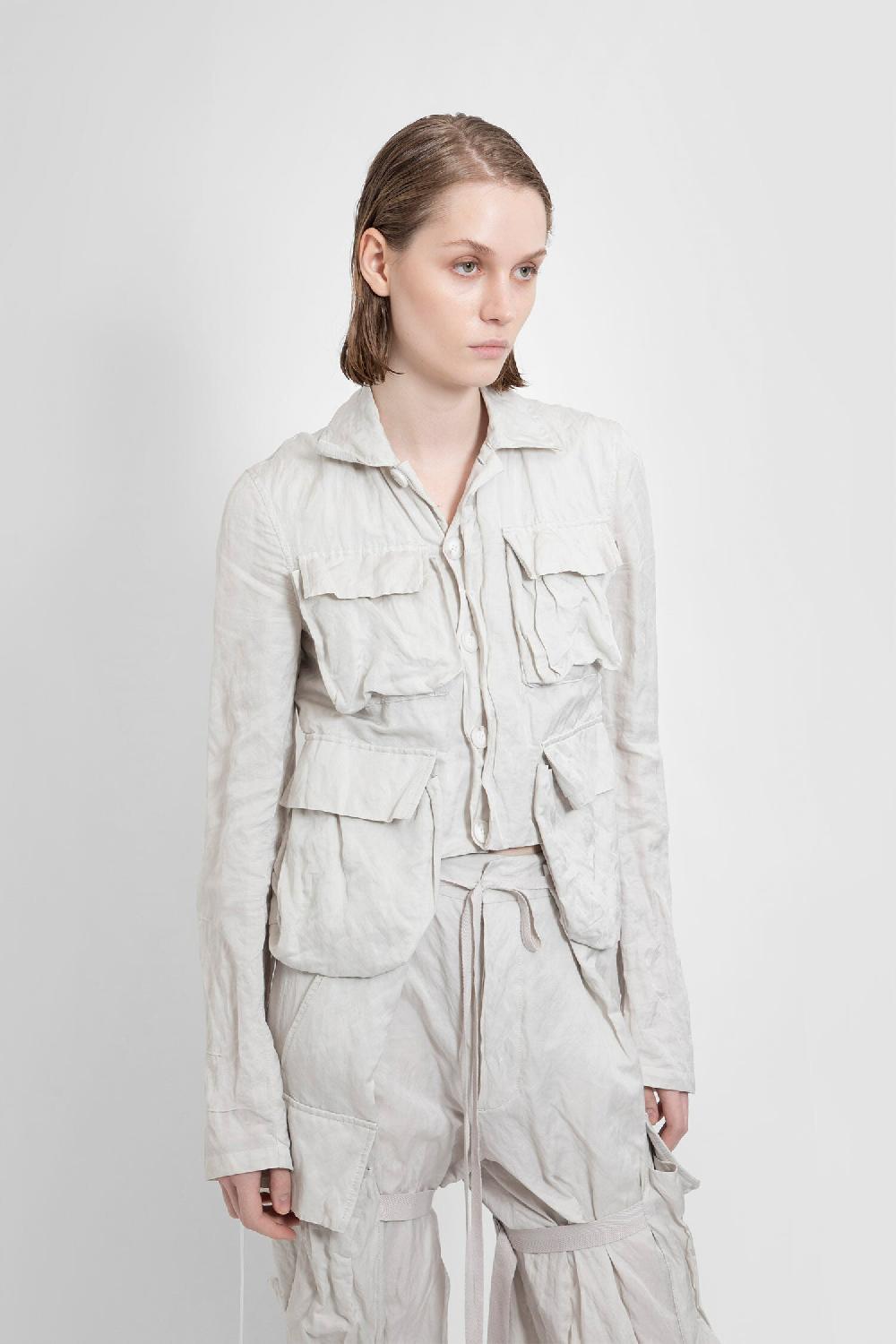 Antonioli ANN DEMEULEMEESTER WOMAN OFF-WHITE JACKETS