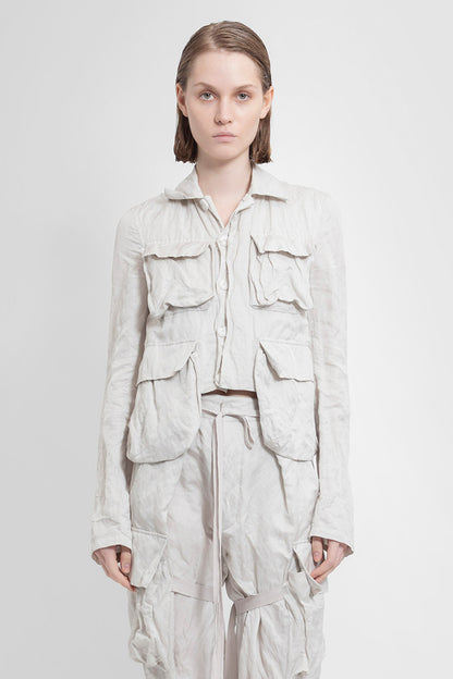 Antonioli ANN DEMEULEMEESTER WOMAN OFF-WHITE JACKETS