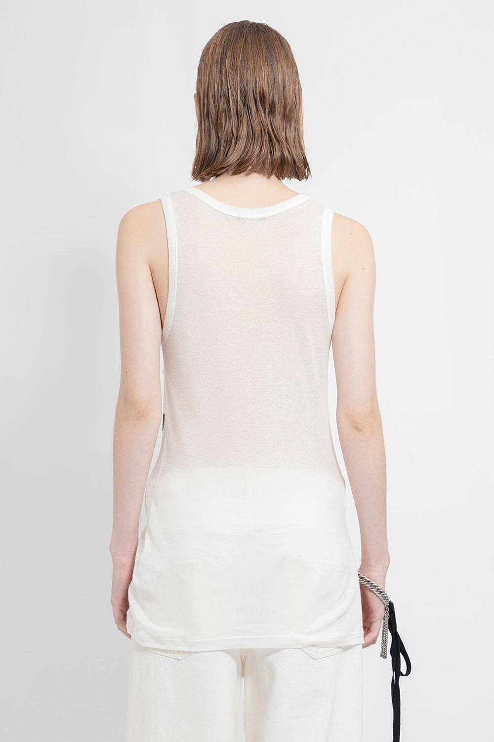 Antonioli ANN DEMEULEMEESTER WOMAN OFF-WHITE T-SHIRTS & TANK TOPS