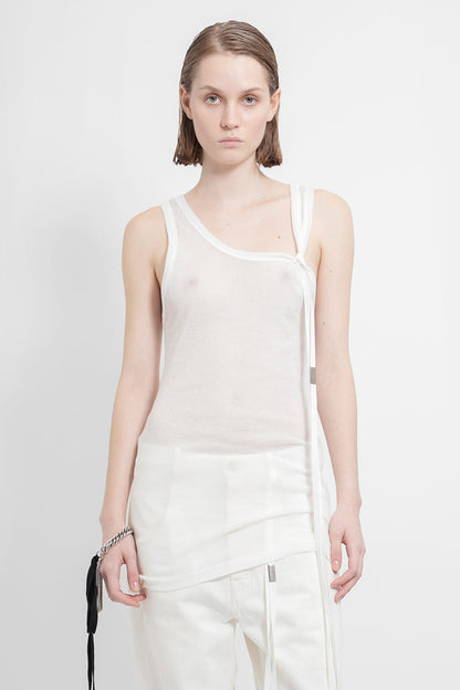 Antonioli ANN DEMEULEMEESTER WOMAN OFF-WHITE T-SHIRTS & TANK TOPS