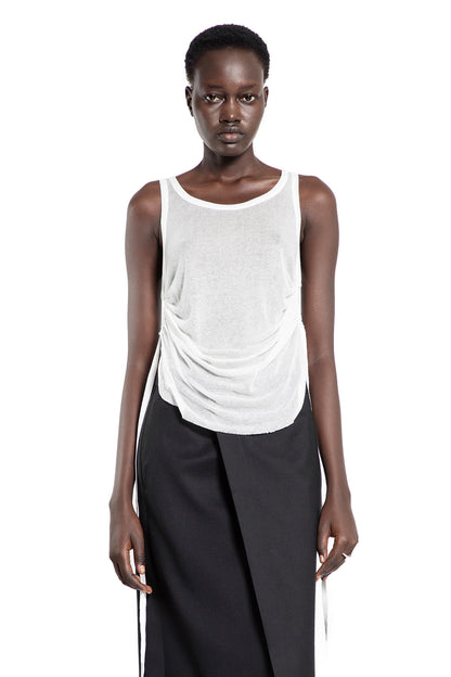 Antonioli ANN DEMEULEMEESTER WOMAN OFF-WHITE T-SHIRTS & TANK TOPS