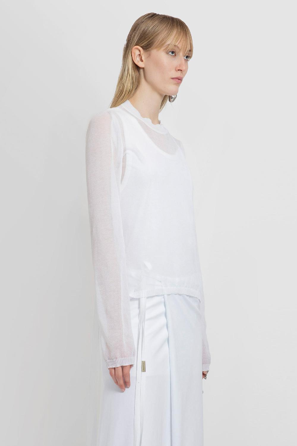 Antonioli ANN DEMEULEMEESTER WOMAN WHITE T-SHIRTS & TANK TOPS