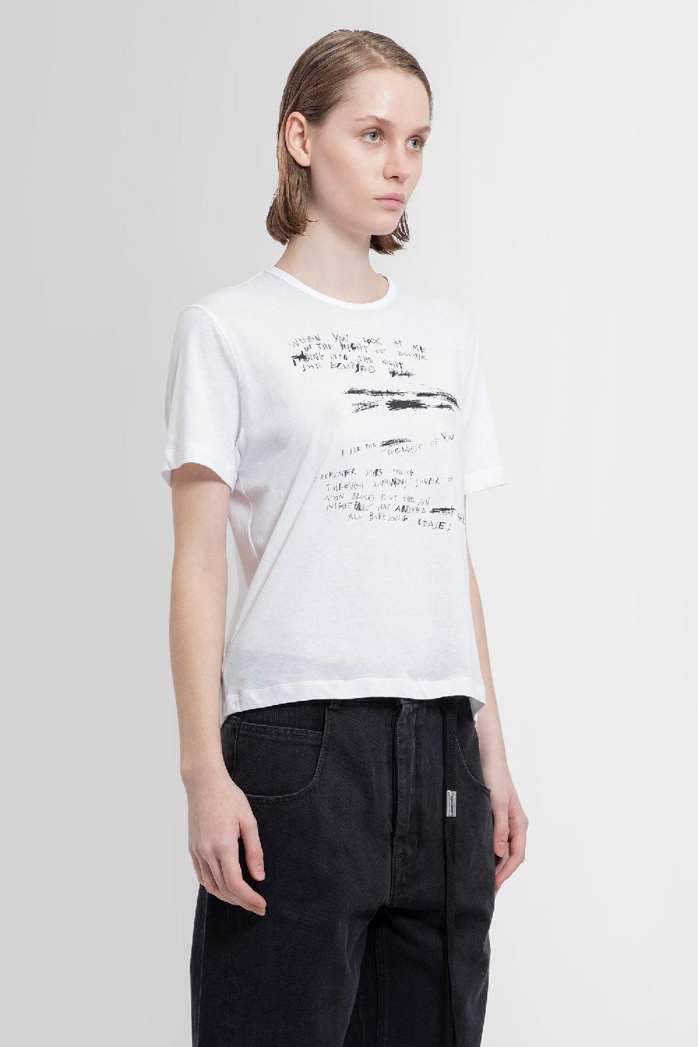 Antonioli ANN DEMEULEMEESTER WOMAN WHITE T-SHIRTS & TANK TOPS