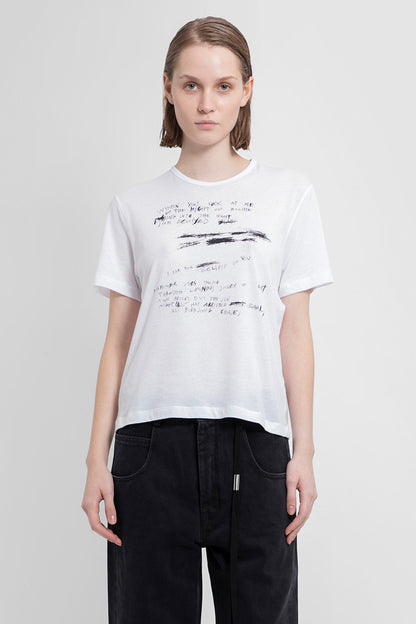 Antonioli ANN DEMEULEMEESTER WOMAN WHITE T-SHIRTS & TANK TOPS