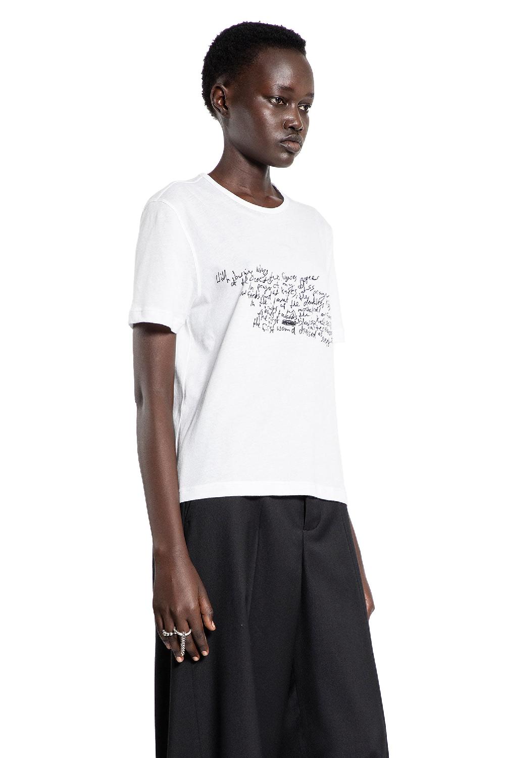 Antonioli ANN DEMEULEMEESTER WOMAN WHITE T-SHIRTS & TANK TOPS