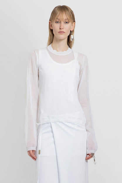 Antonioli ANN DEMEULEMEESTER WOMAN WHITE T-SHIRTS & TANK TOPS