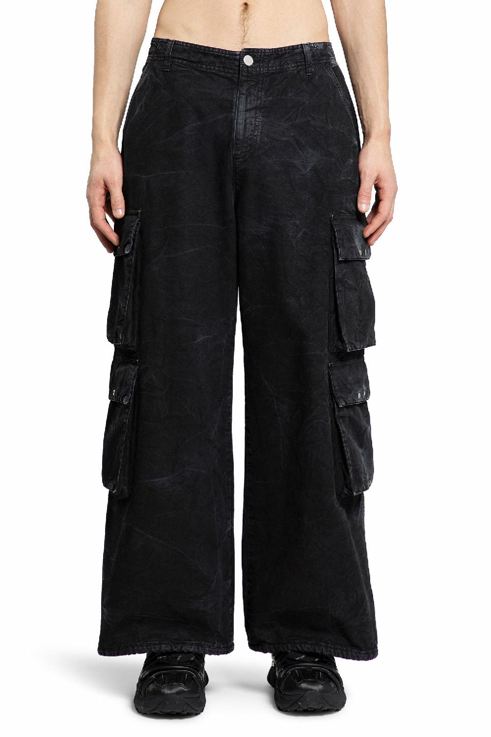 Antonioli 44 LABEL GROUP MAN BLACK TROUSERS