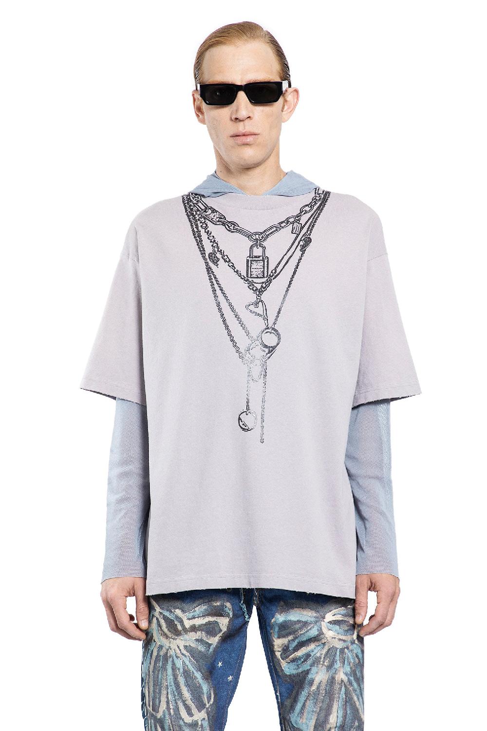Antonioli ACNE STUDIOS MAN GREY T-SHIRTS & TANK TOPS