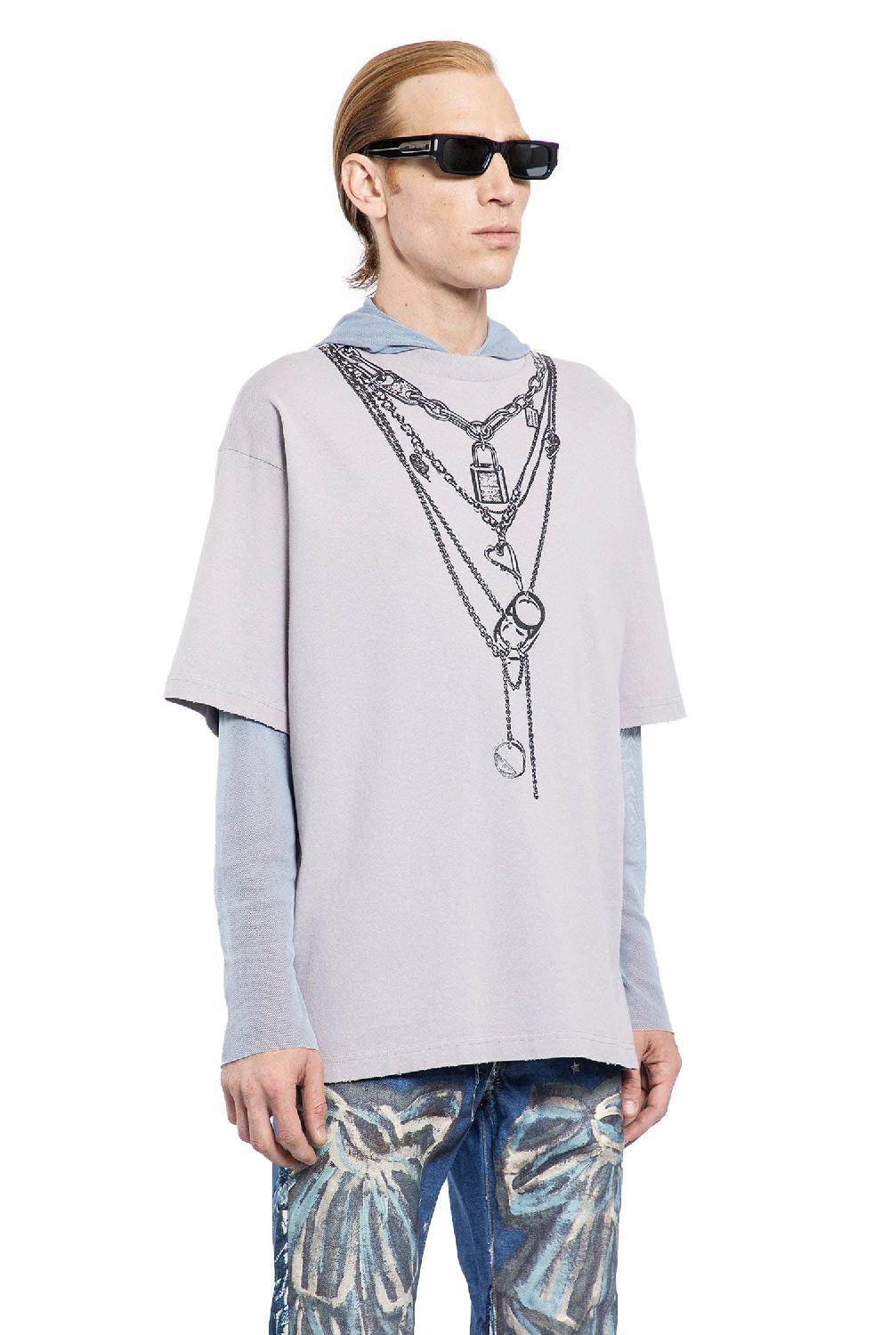 Antonioli ACNE STUDIOS MAN GREY T-SHIRTS & TANK TOPS