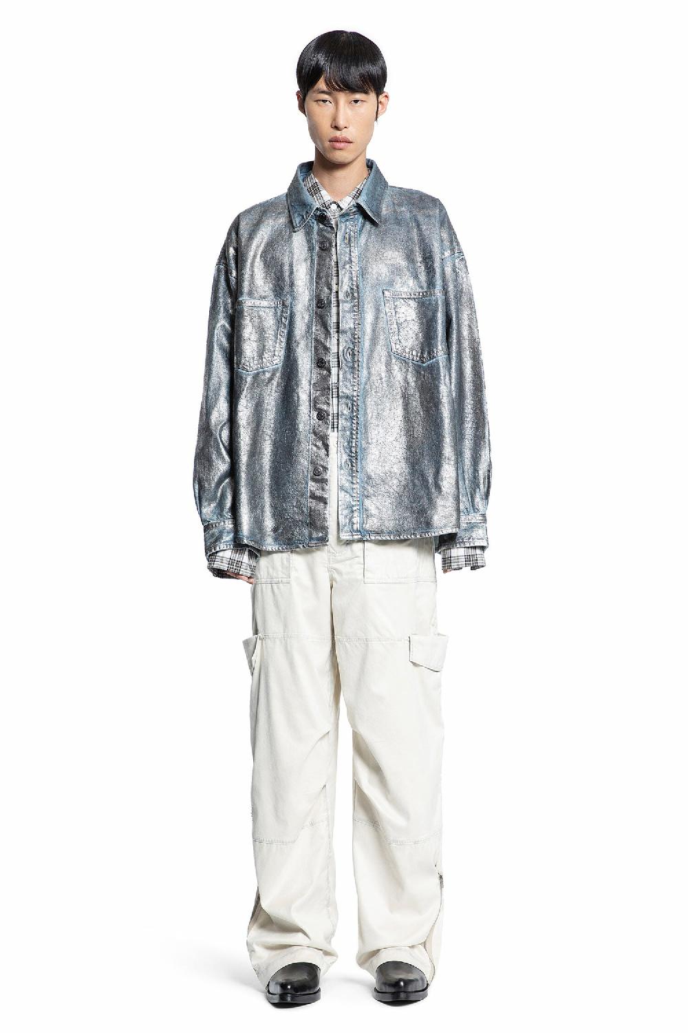 Antonioli ACNE STUDIOS MAN OFF-WHITE TROUSERS