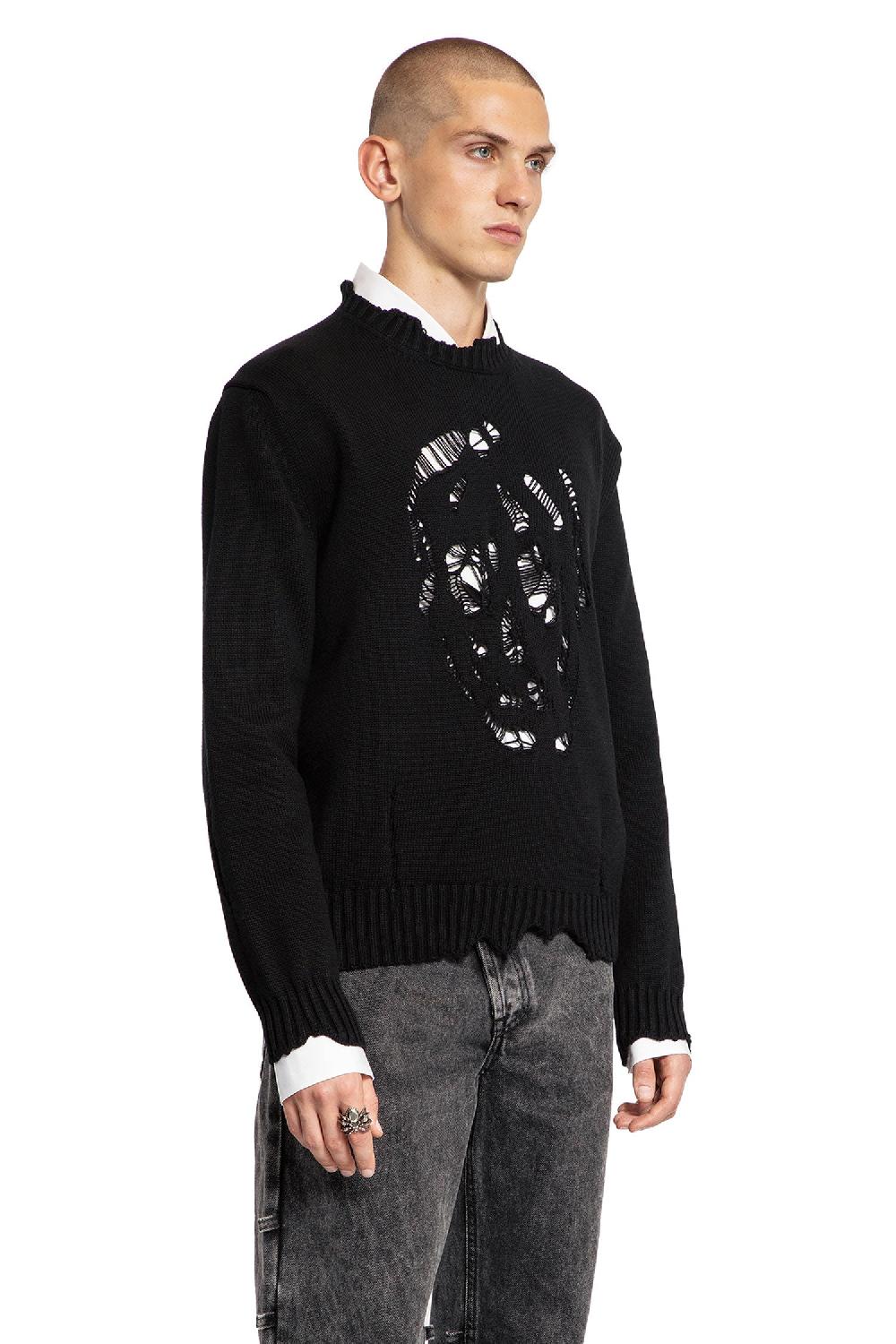 Antonioli ALEXANDER MCQUEEN MAN BLACK KNITWEAR