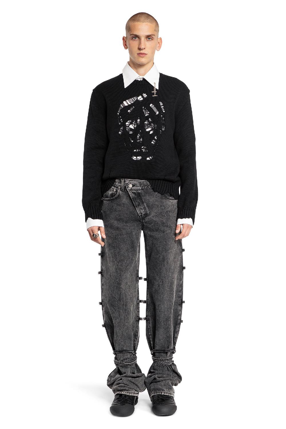 Antonioli ALEXANDER MCQUEEN MAN BLACK KNITWEAR
