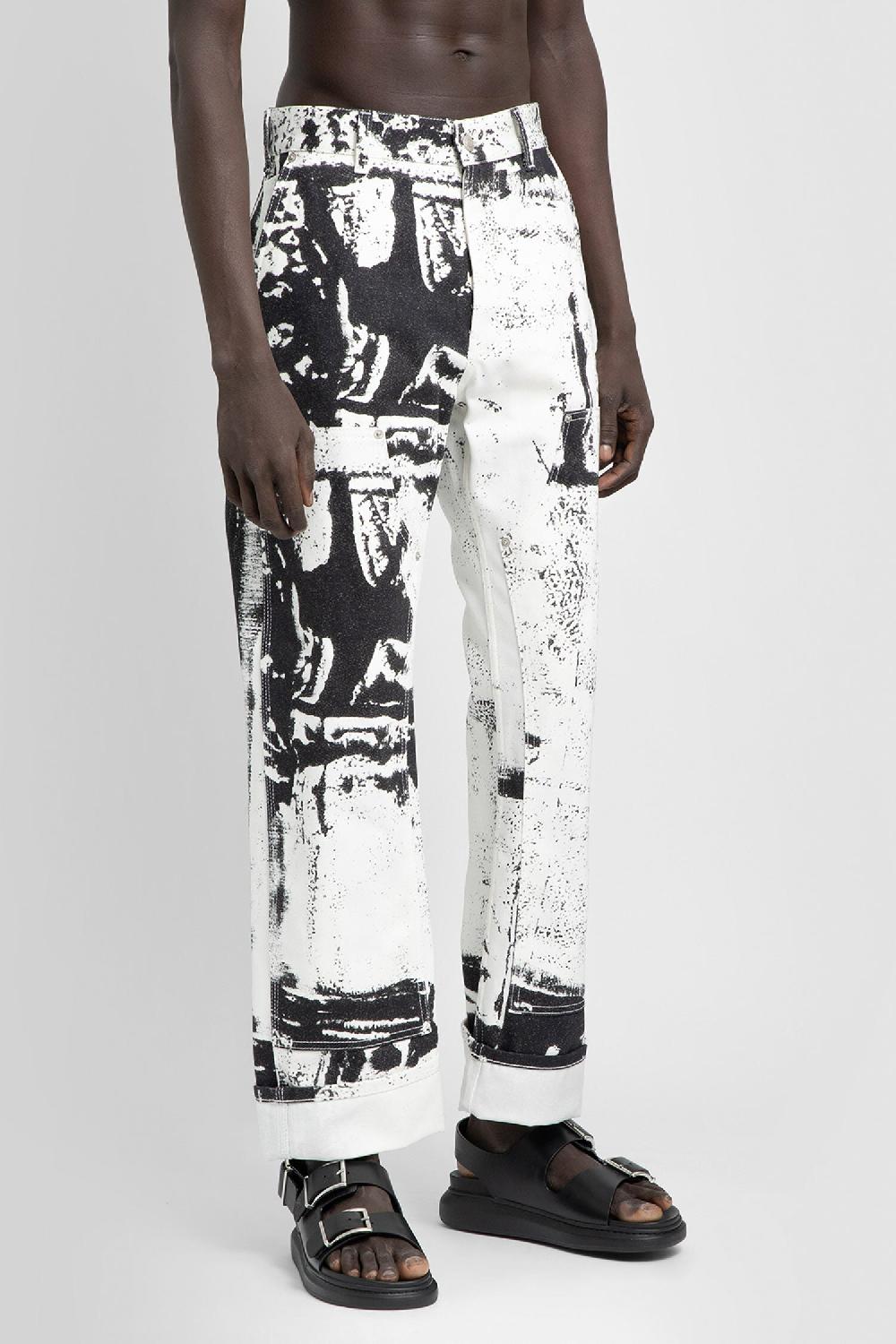 Antonioli ALEXANDER MCQUEEN MAN BLACK&WHITE JEANS