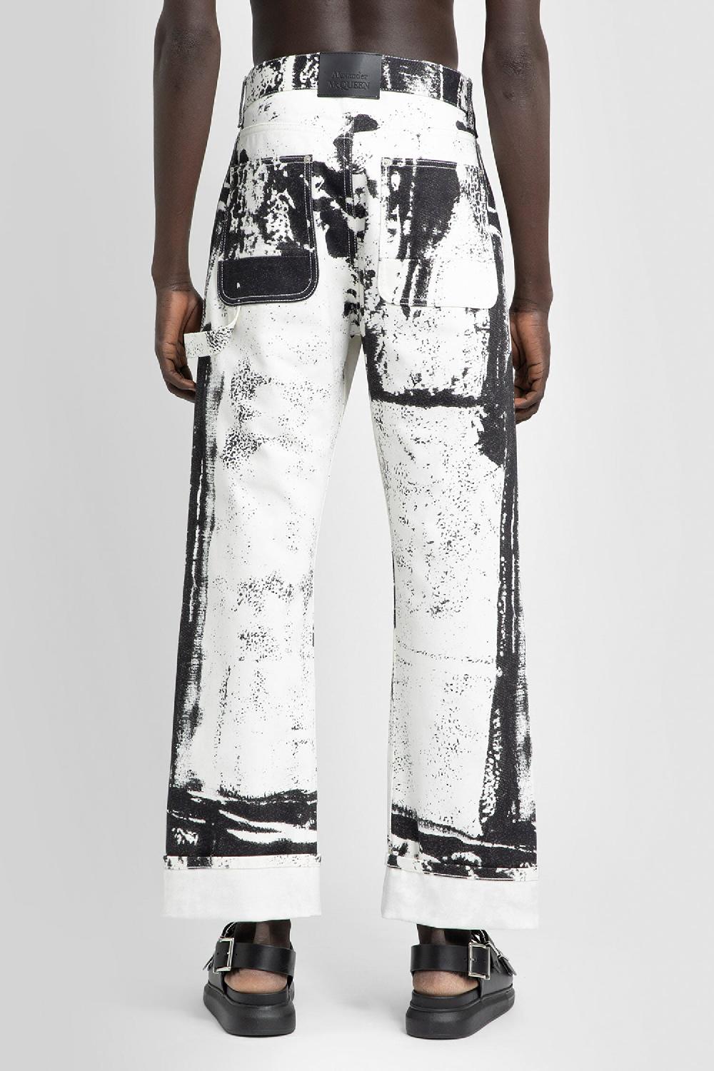 Antonioli ALEXANDER MCQUEEN MAN BLACK&WHITE JEANS
