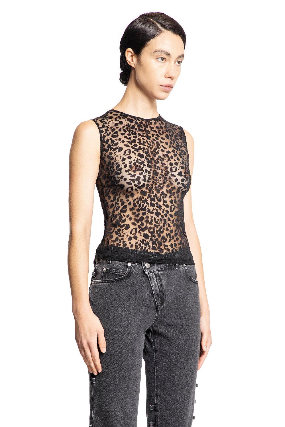 Antonioli ALEXANDER MCQUEEN WOMAN BLACK TOPS