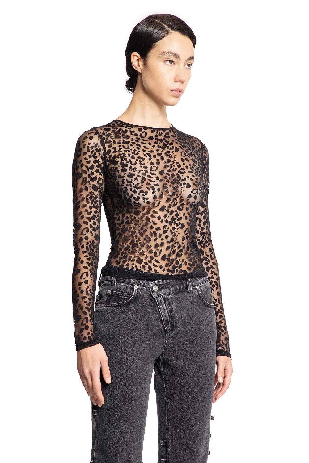 Antonioli ALEXANDER MCQUEEN WOMAN BLACK TOPS