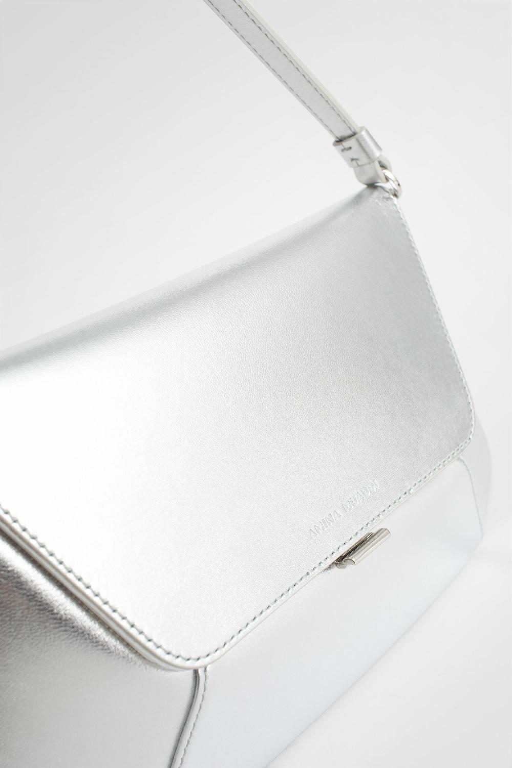 Antonioli AMINA MUADDI WOMAN SILVER SHOULDER BAGS