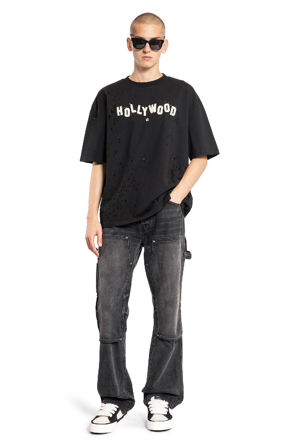 Antonioli AMIRI MAN BLACK T-SHIRTS & TANK TOPS