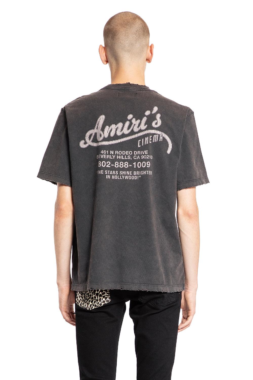 Antonioli AMIRI MAN BLACK T-SHIRTS & TANK TOPS