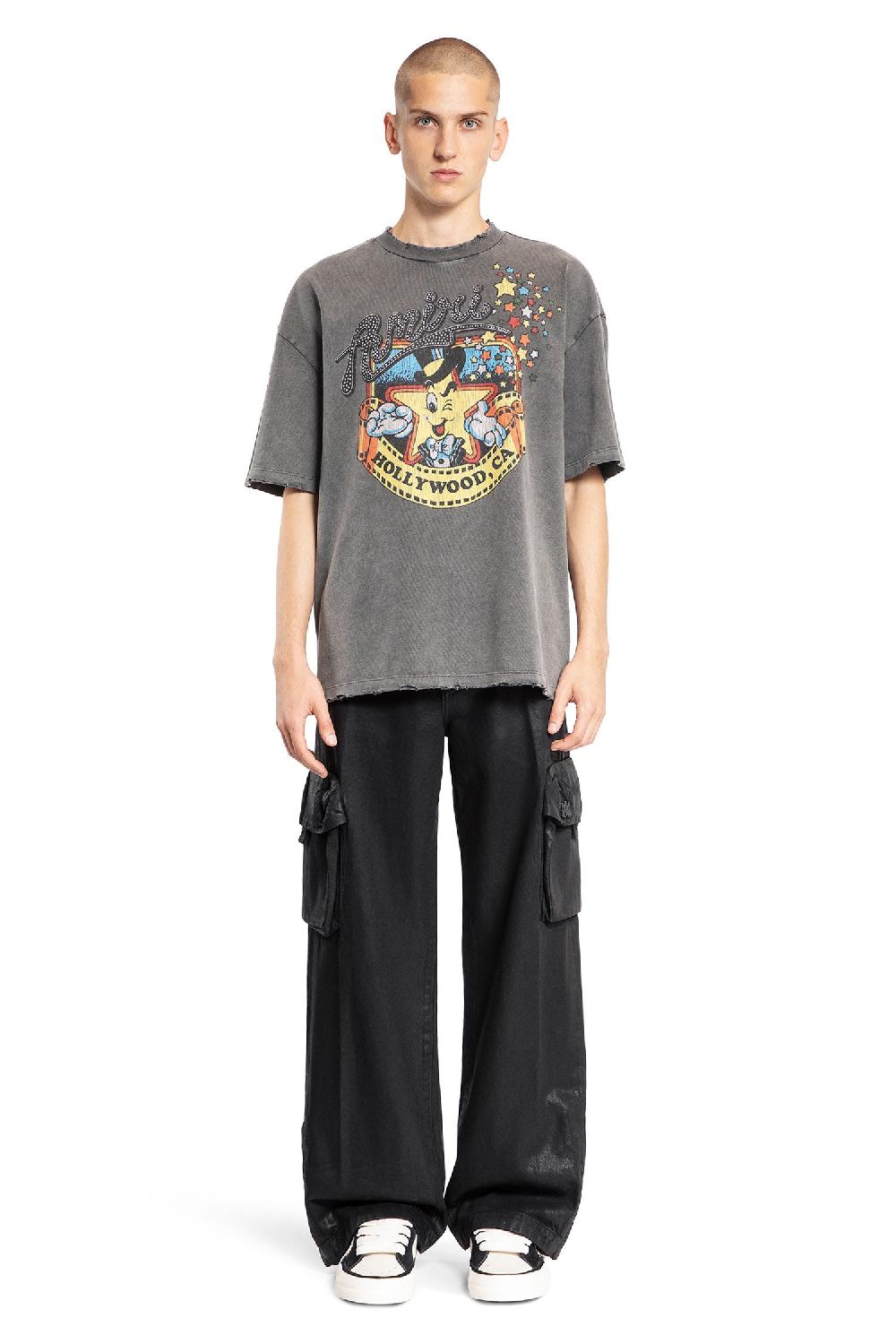 Antonioli AMIRI MAN GREY T-SHIRTS & TANK TOPS