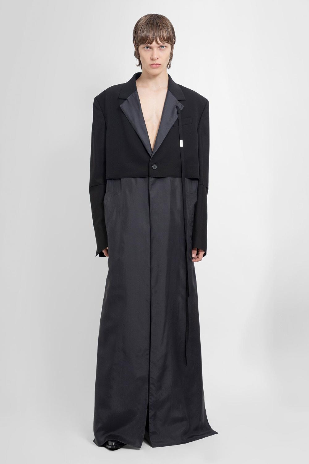 Antonioli ANN DEMEULEMEESTER MAN BLACK COATS