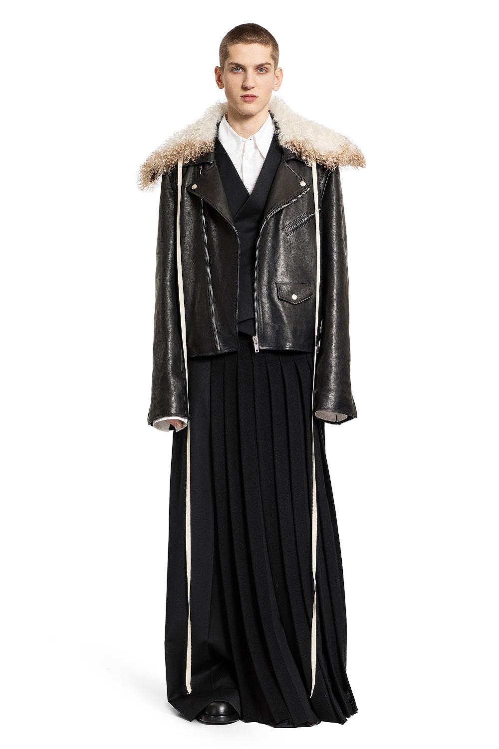 Antonioli ANN DEMEULEMEESTER MAN BLACK JACKETS